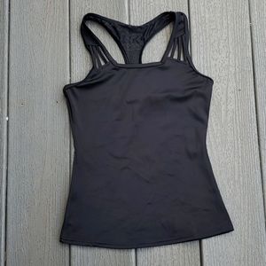 Capezio girl's black tank top size xs